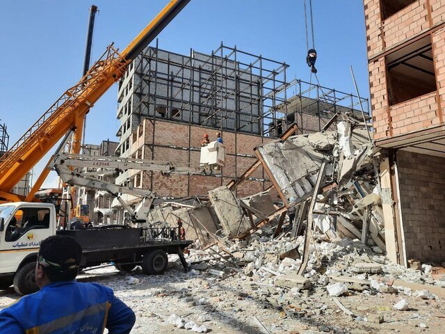 ریزش ساختمان در منطقه ۱۹ پایتخت منجر به فوت دو نفر شد