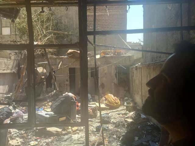 انفجار و آتش‌سوزی خانه‌ای در تهران چهارمصدوم به جای گذاشت