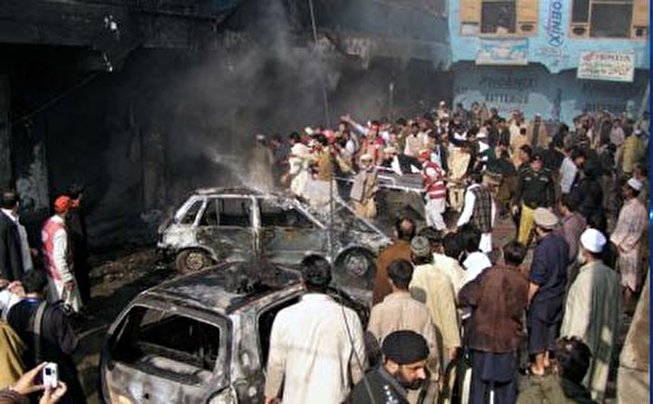 انفجار بمب در پاکستان ۴۰ کشته برجای گذاشت