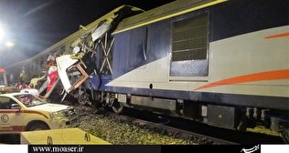 ۵ مصدوم در حادثه قطار باری