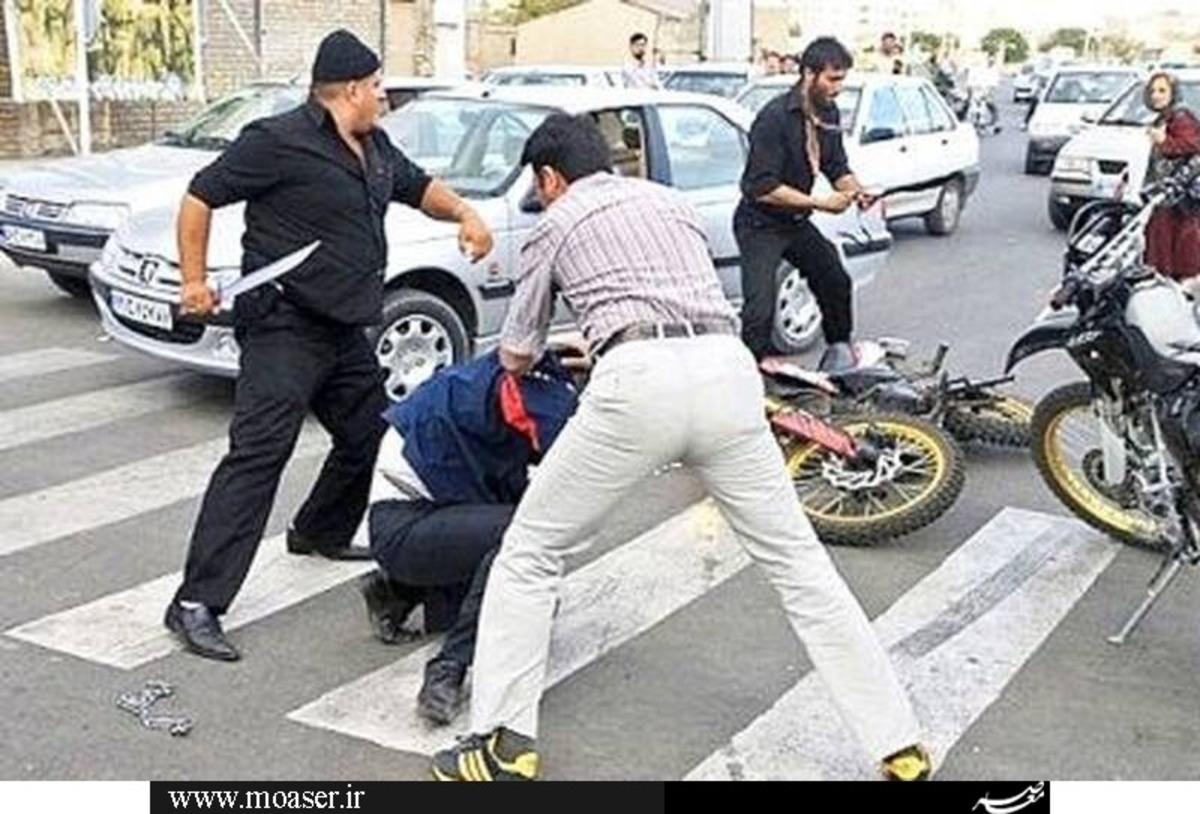 ببینید | اولین تصاویر از قمه کشی عجیب در یکی از اتوبان های تهران!