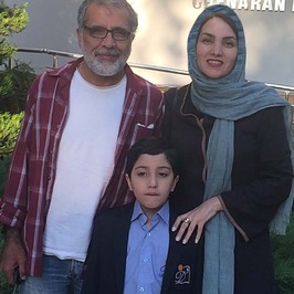 بهروز افخمی و مرجان شیر محمدی و پسرشان آهیل